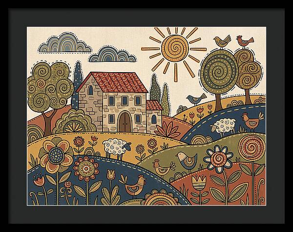 Vibrant Villa Landscape