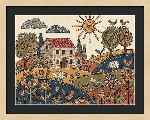 Vibrant Villa Landscape