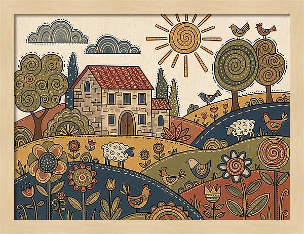 Vibrant Villa Landscape