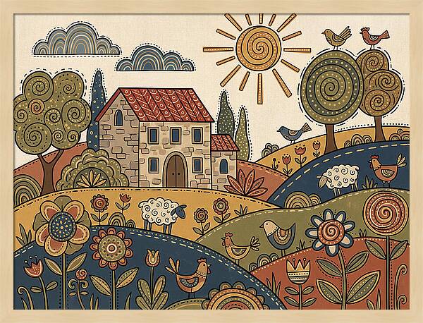 Vibrant Villa Landscape