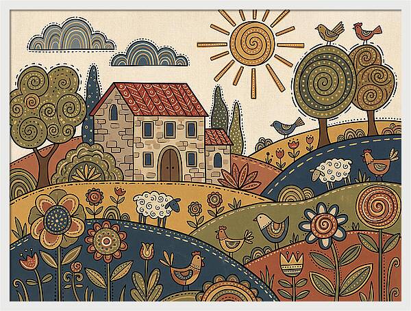 Vibrant Villa Landscape