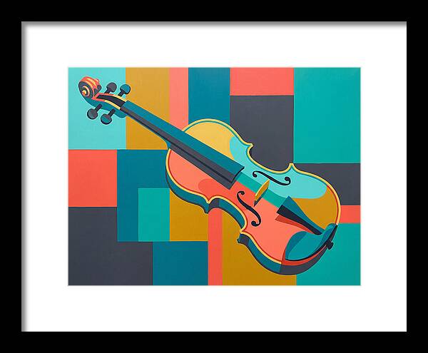 Vibrant Violin Composition