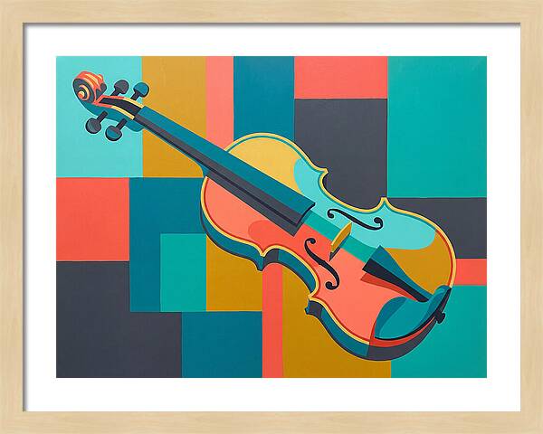 Vibrant Violin Composition