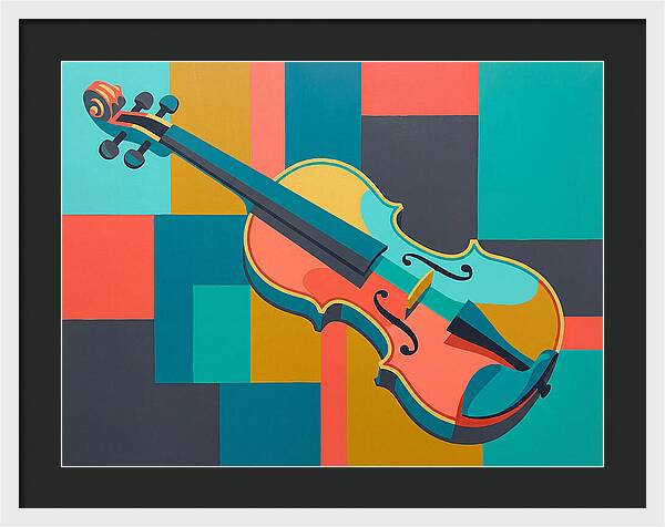 Vibrant Violin Composition