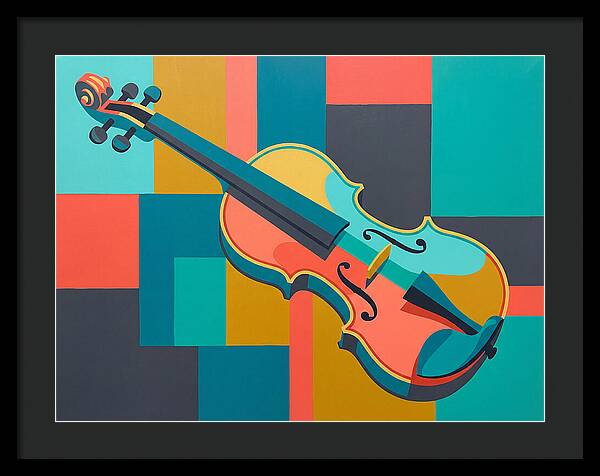 Vibrant Violin Composition