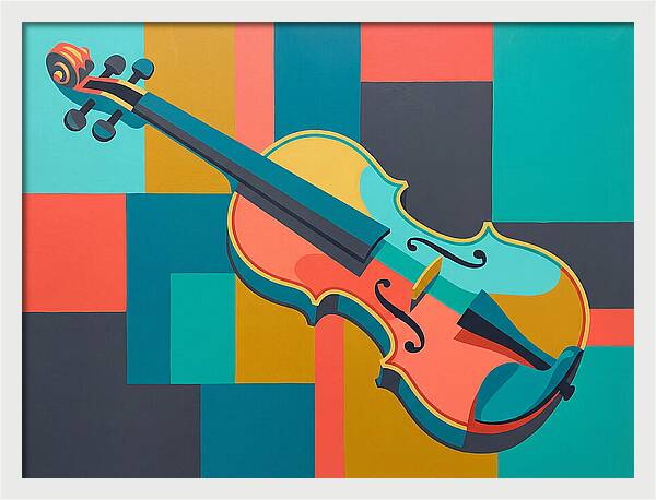 Vibrant Violin Composition