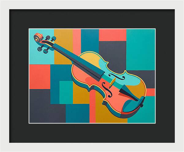 Vibrant Violin Composition