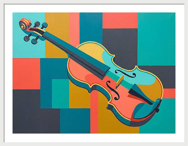 Vibrant Violin Composition