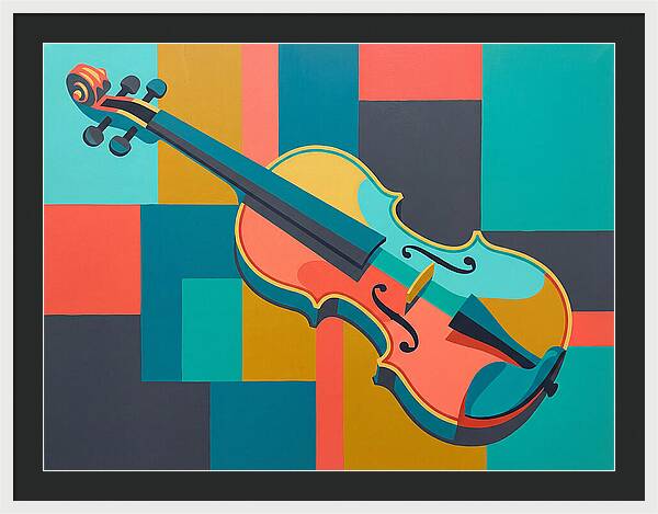 Vibrant Violin Composition