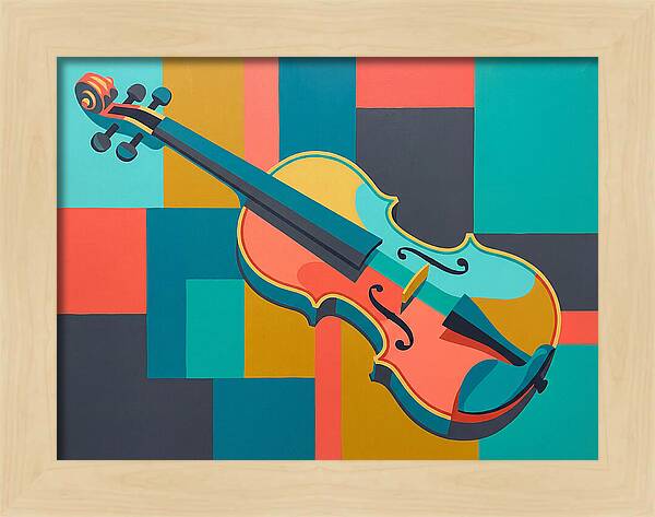 Vibrant Violin Composition