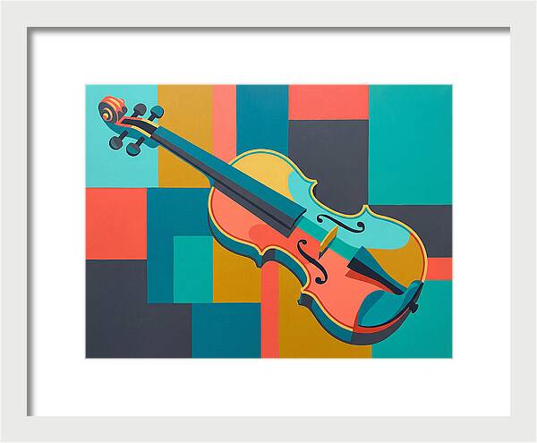 Vibrant Violin Composition