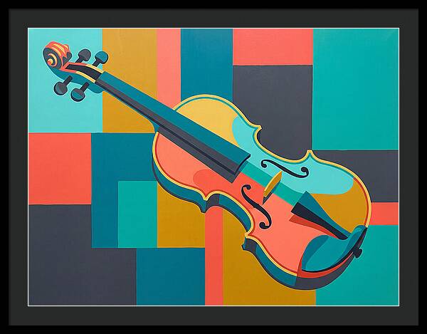 Vibrant Violin Composition