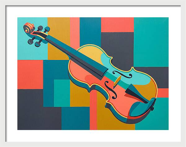 Vibrant Violin Composition