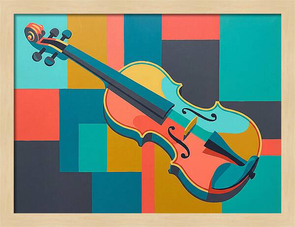 Vibrant Violin Composition
