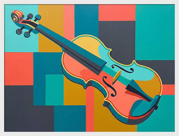 Vibrant Violin Composition