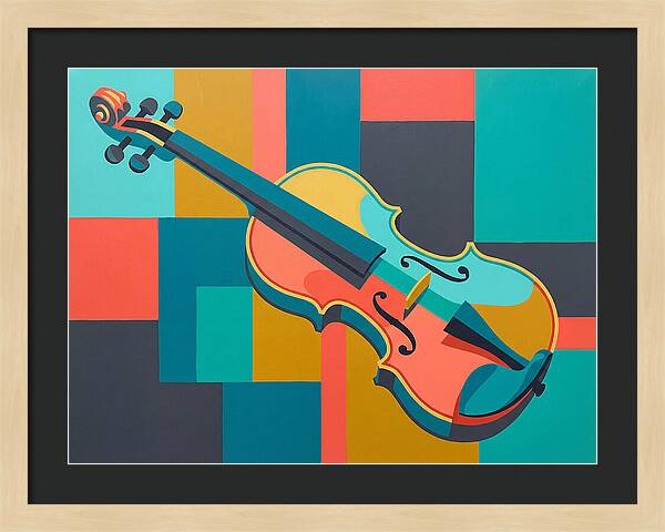 Vibrant Violin Composition