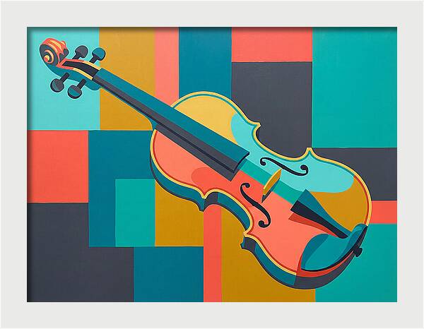 Vibrant Violin Composition