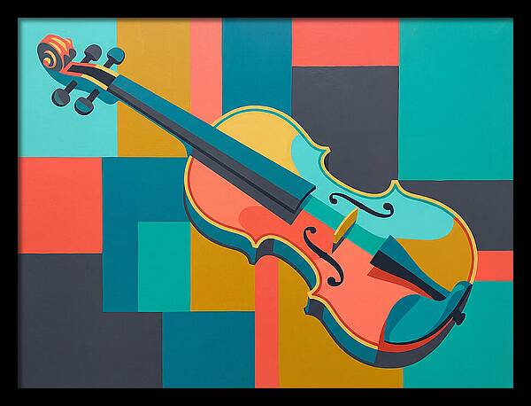 Vibrant Violin Composition