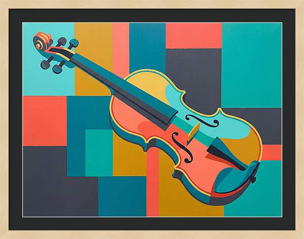 Vibrant Violin Composition