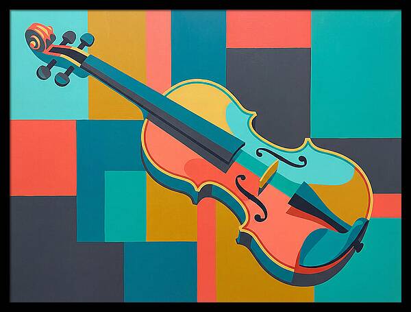 Vibrant Violin Composition