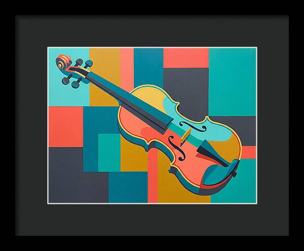 Vibrant Violin Composition
