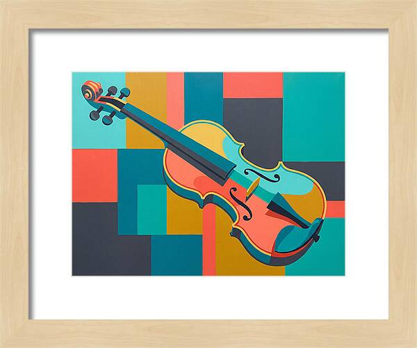 Vibrant Violin Composition