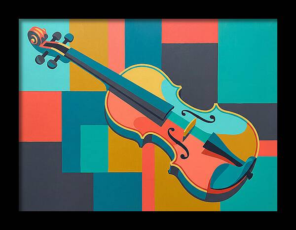 Vibrant Violin Composition
