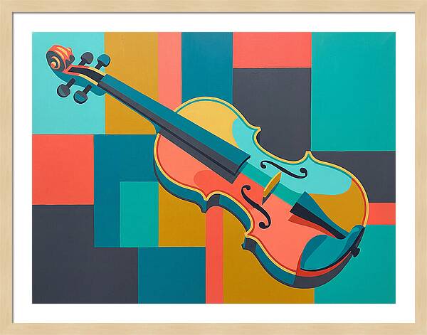 Vibrant Violin Composition