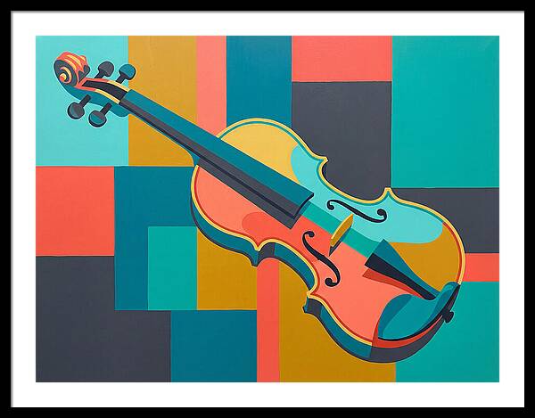 Vibrant Violin Composition