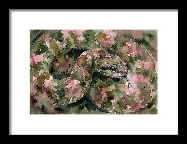 Vibrant Viper Watercolor