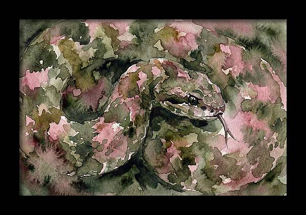 Vibrant Viper Watercolor