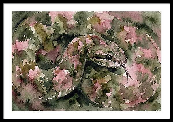 Vibrant Viper Watercolor