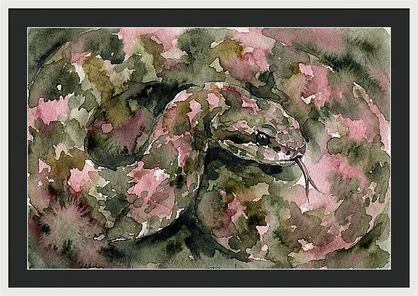 Vibrant Viper Watercolor