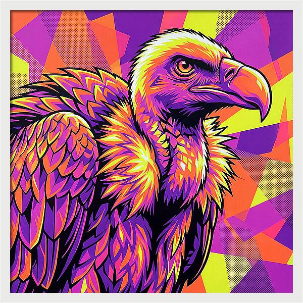 Vibrant Vulture Portrait