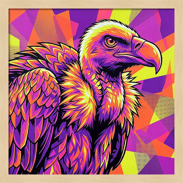 Vibrant Vulture Portrait