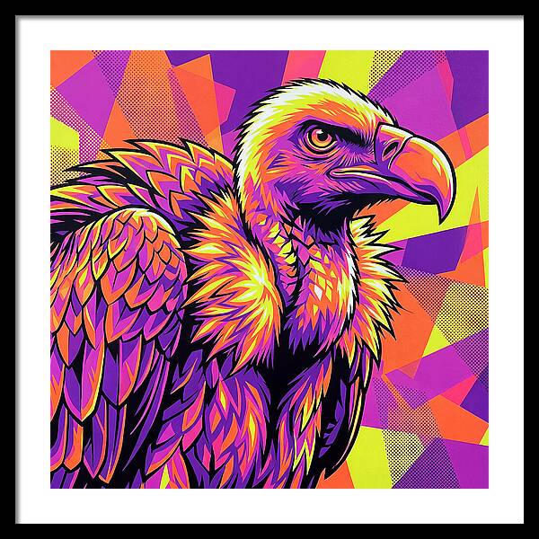 Vibrant Vulture Portrait