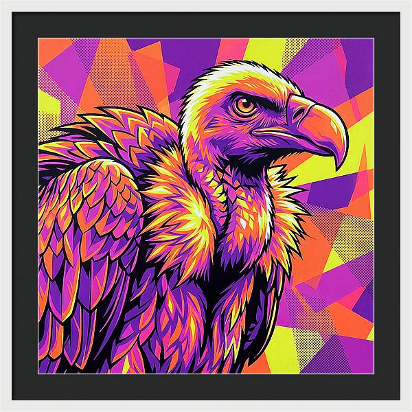 Vibrant Vulture Portrait