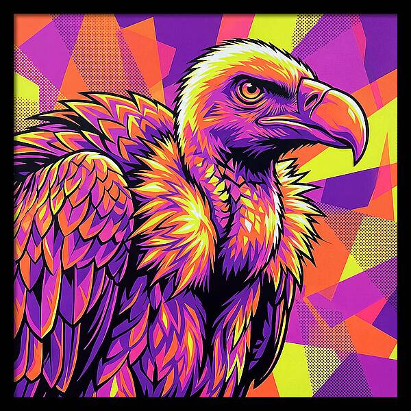 Vibrant Vulture Portrait