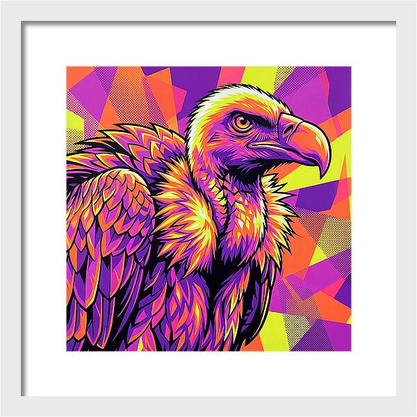 Vibrant Vulture Portrait