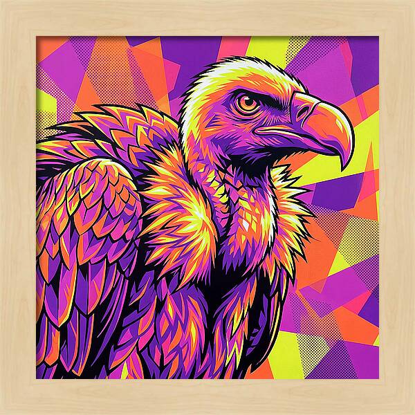 Vibrant Vulture Portrait
