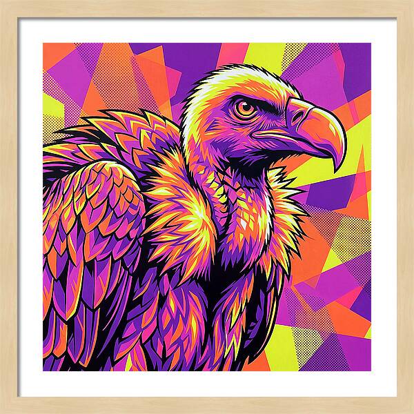 Vibrant Vulture Portrait