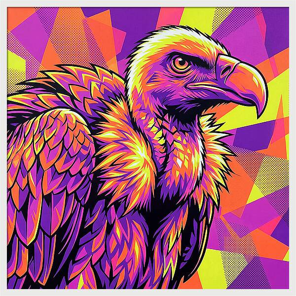 Vibrant Vulture Portrait