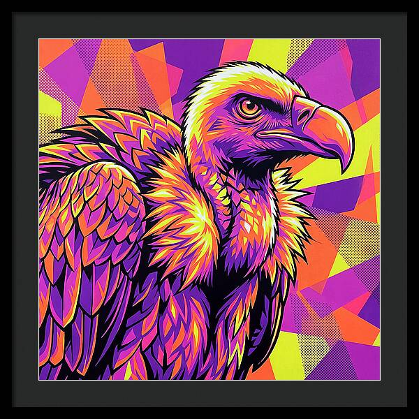 Vibrant Vulture Portrait