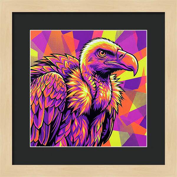 Vibrant Vulture Portrait