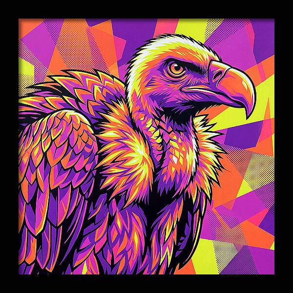 Vibrant Vulture Portrait