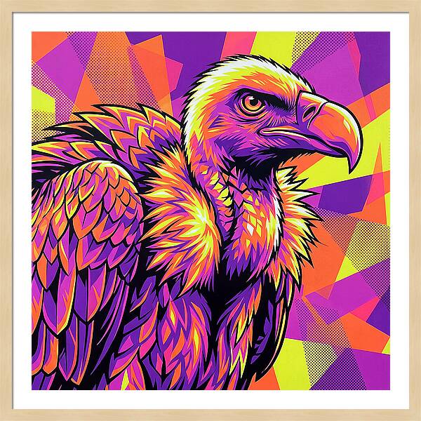 Vibrant Vulture Portrait