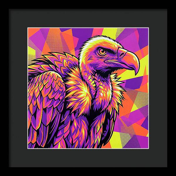 Vibrant Vulture Portrait