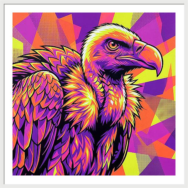 Vibrant Vulture Portrait