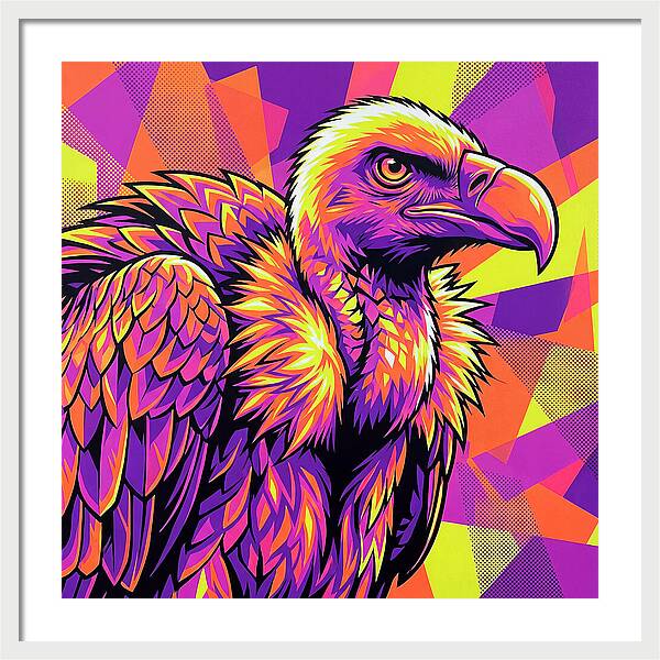 Vibrant Vulture Portrait