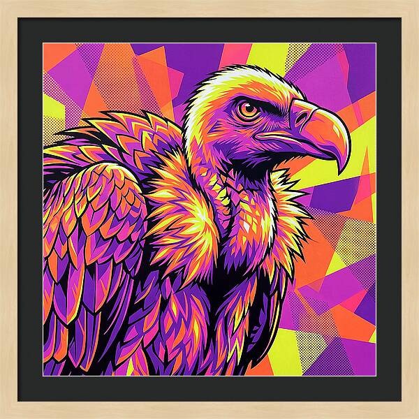 Vibrant Vulture Portrait
